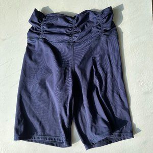 Navy Blue Biker Shorts